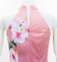 Hula Long Hibiscus Dress with Velvet / Luxury Collection / Light Pink & Wine/ J3151lpiwi
