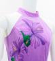 Hula Long Hibiscus Dress with Velvet / Luxury Collection / Lavender & Purple/ J3151lvpu