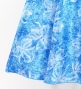 Hula Long Dress with Orchid Print / Luxury Collection / Blue / J3153bl