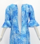 Hula Long Dress with Orchid Print / Luxury Collection / Blue / J3153bl