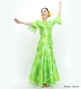Hula Long Dress with Orchid Print / Luxury Collection / Green / J3153gr