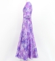 Hula Long Dress with Orchid Print / Luxury Collection / Purple / J3153pu