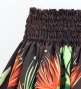 Hula Shantung Pa'u Skirt with Lehua Print / Luxury Collection / Brown / J3154br