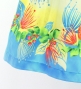 Hula Shantung Pa'u Skirt with Lehua Print / Luxury Collection / Light Blue / J3154lbl