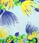 Hula Shantung Pa'u Skirt with Lehua Print / Luxury Collection / Navy / J3154nv
