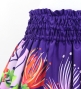 Hula Shantung Pa'u Skirt with Lehua Print / Luxury Collection / Purple / J3154pu