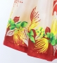 Hula Shantung Pa'u Skirt with Lehua Print / Luxury Collection / Red & Beige / J3154rdbe