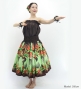 Hula Blouse & Pa'u Set-Up with Lehua Print / Luxury Collection / J3155br