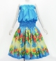 Hula Blouse & Pa'u Set-Up with Lehua Print / Luxury Collection / J3155lbl