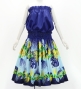 Hula Blouse & Pa'u Set-Up with Lehua Print / Luxury Collection / J3155nv