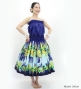 Hula Blouse & Pa'u Set-Up with Lehua Print / Luxury Collection / J3155nv