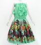 Hula Blouse & Pa'u Set-Up with Lehua Print / Luxury Collection / J3155tbl