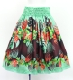 Hula Blouse & Pa'u Set-Up with Lehua Print / Luxury Collection / J3155tbl