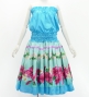 Hula Blouse &  Double Pa'u Set-Up with Hibiscus Print / Luxury Collection / J3157lbl