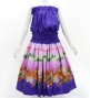 Hula Blouse &  Double Pa'u Set-Up with Hibiscus Print / Luxury Collection / J3157pu
