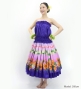 Hula Blouse &  Double Pa'u Set-Up with Hibiscus Print / Luxury Collection / J3157pu