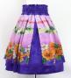 Hula Blouse &  Double Pa'u Set-Up with Hibiscus Print / Luxury Collection / J3157pu