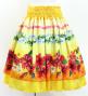 Hula Blouse &  Double Pa'u Set-Up with Hibiscus Print / Luxury Collection / J3157ye