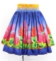 Hula Double Shantung Pa'u Skirt with Lehua Print / Luxury Collection / J3163-3