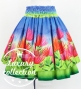 Hula Double Shantung Pa'u Skirt with Lehua Print / Luxury Collection / J3163-8