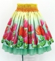Hula Blouse & Double Pa'u Set-Up with Lehua Print / Luxury Collection / J3164-1