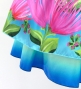 Hula Blouse & Double Pa'u Set-Up with Lehua Print / Luxury Collection / J3164-2