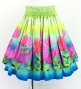 Hula Blouse & Double Pa'u Set-Up with Lehua Print / Luxury Collection / J3164-2