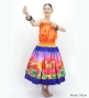 Hula Blouse & Double Pa'u Set-Up with Lehua Print / Luxury Collection / J3164-5
