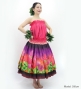 Hula Blouse & Double Pa'u Set-Up with Lehua Print / Luxury Collection / J3164-6