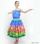 Hula Blouse & Double Pa'u Set-Up with Lehua Print / Luxury Collection / J3164-8