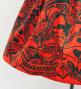 Hula Shantung Pa'u Skirt with Musical instrument & Kahiko Print / Luxury Collection / Black & Red / J3165bkrd