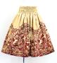 Hula Blouse & Pa'u Set-Up with Musical instrument & Kahiko Print / Luxury Collection / Beige / J3166be