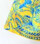 Hula Blouse & Pa'u Set-Up with Musical instrument & Kahiko Print / Luxury Collection / Blue / J3166bl
