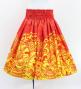 Hula Blouse & Pa'u Set-Up with Musical instrument & Kahiko Print / Luxury Collection / Red / J3166rd