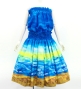 Hula Blouse & Pa'u Set-Up with Kahiko & Sea Print / Luxury Collection / J3168bl
