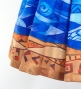 Hula Blouse & Pa'u Set-Up with Kahiko & Sea Print / Luxury Collection / J3168dbl
