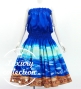 Hula Blouse & Pa'u Set-Up with Kahiko & Sea Print / Luxury Collection / J3168dbl
