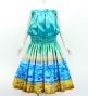 Hula Blouse & Pa'u Set-Up with Kahiko & Sea Print / Luxury Collection / J3168lbl