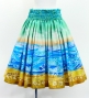 Hula Blouse & Pa'u Set-Up with Kahiko & Sea Print / Luxury Collection / J3168lbl