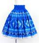 Hula Shantung Pa'u Skirt with Moana Kahiko Print / Luxury Collection / J3173-3