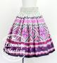 Hula Shantung Pa'u Skirt with Moana Kahiko Print / Luxury Collection / J3173-5