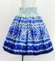 Hula Shantung Pa'u Skirt with Moana Kahiko Print / Luxury Collection / J3173-7