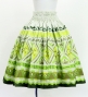 Hula Shantung Pa'u Skirt with Moana Kahiko Print / Luxury Collection / J3173-8