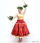 Hula Blouse & Pa'u Set-Up with Moana Kahiko Print / Luxury Collection / J3174-1