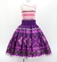 Hula Blouse & Pa'u Set-Up with Moana Kahiko Print / Luxury Collection / J3174-2