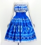 Hula Blouse & Pa'u Set-Up with Moana Kahiko Print / Luxury Collection / J3174-3