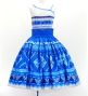 Hula Blouse & Pa'u Set-Up with Moana Kahiko Print / Luxury Collection / J3174-3