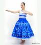 Hula Blouse & Pa'u Set-Up with Moana Kahiko Print / Luxury Collection / J3174-3