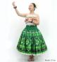 Hula Blouse & Pa'u Set-Up with Moana Kahiko Print / Luxury Collection / J3174-4
