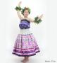 Hula Blouse & Pa'u Set-Up with Moana Kahiko Print / Luxury Collection / J3174-5